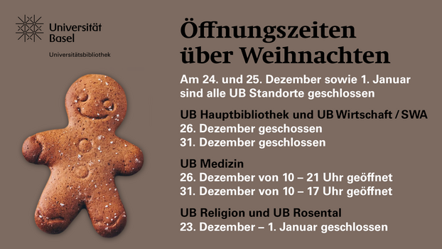 Flyer Weihnachtsöffnungszeiten