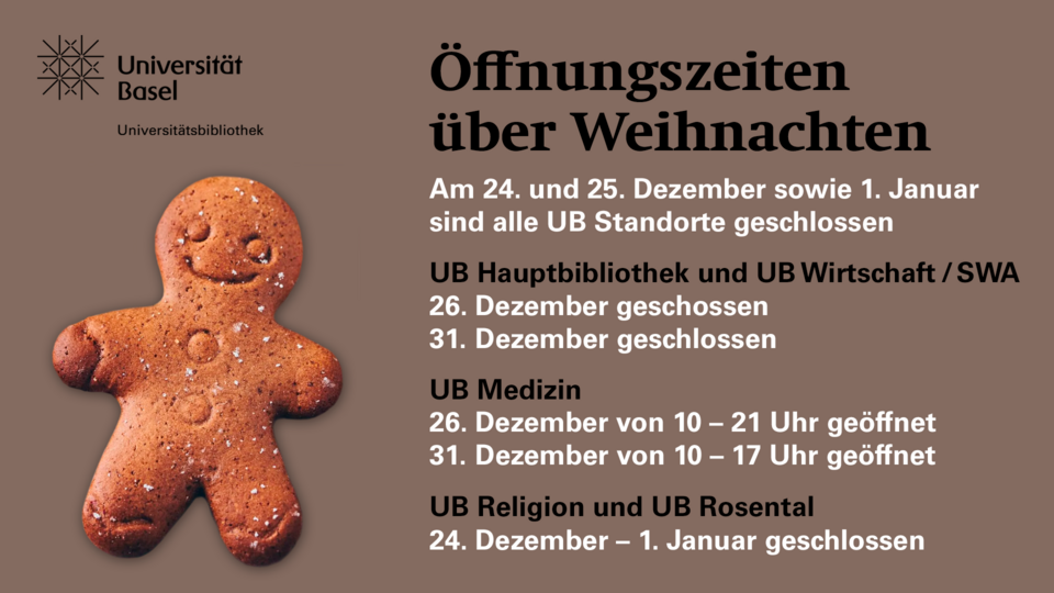 Flyer Weihnachtsöffnungszeiten