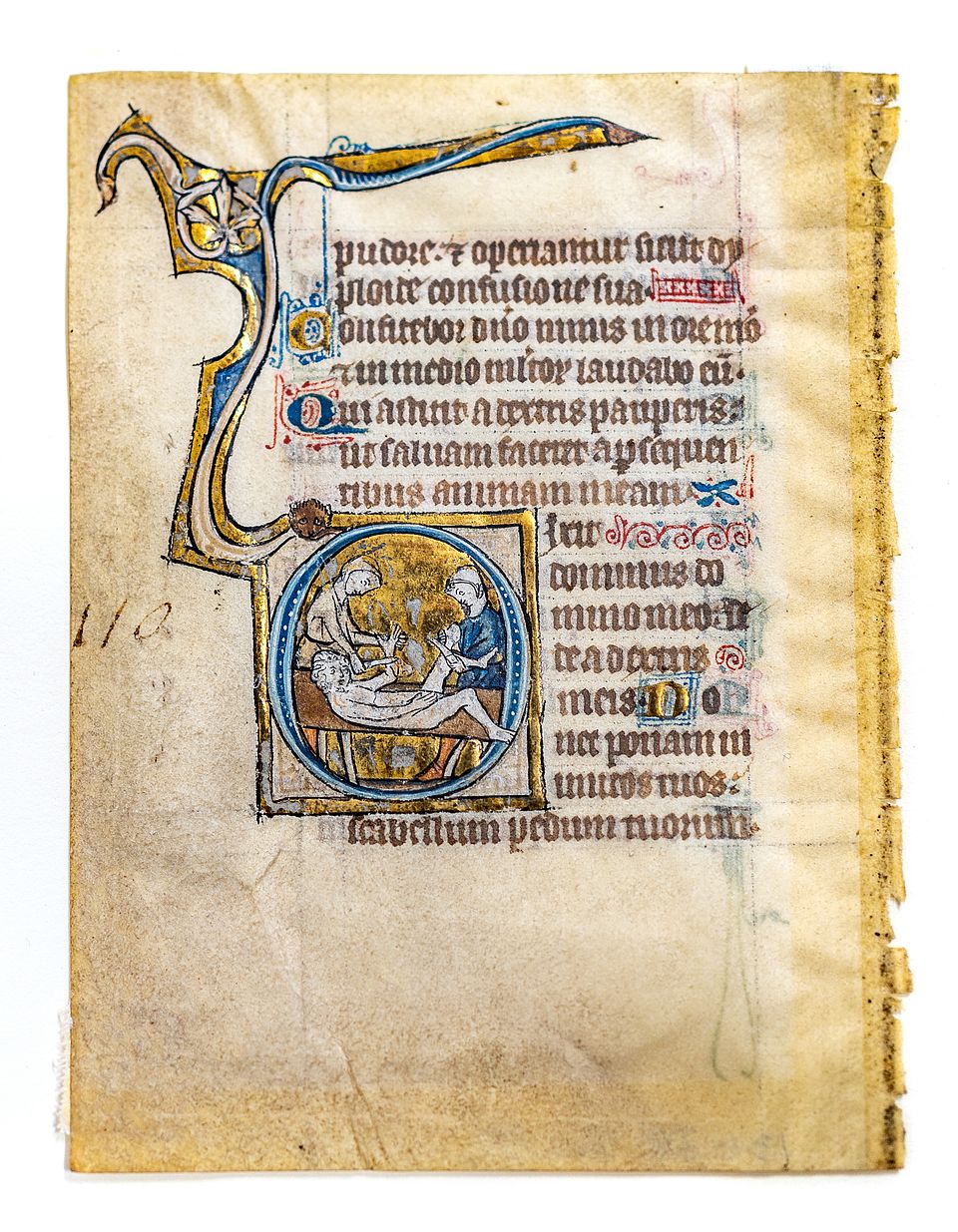 Fragment einer Bibel aus Lüttich, 14. Jahrhundert